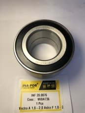 Купить INF 20.0076 INA-FOR - Подшипник передний Opel Kadett 1.6-2.0; Daewoo 14