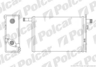 Купить 6022N8-1 Polcar - Радиатор обогрева Opel Vivaro/ Renault Trafic I/II