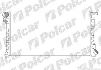 Купить 232608B4 Polcar - Радиатор охлаждение Citroen Berlingo 1,9 D/2,0 HDi