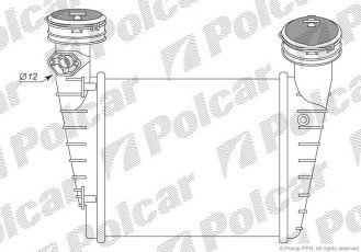 Купити 9548J8-2 Polcar - Радіатори повітря (Интеркулеры)