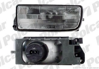 Фара противотуманная передняя левая сторона в бампере тип лампы=H1 с рамкой 200729-E Polcar фото 1