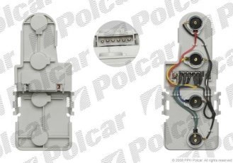 Купити 1323871E Polcar - Цоколь лампи ліхтаря заднього обидві боку TYC ECE AUDI A3 (8L)  01.96-12.99 (PJ)