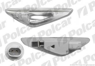 Купить 2051206E Polcar - Указатель поворота боковой правая сторона TYC тип лампы=LED белый ECE/SAE BMW X5 (E70)  10.06-  (PJ)