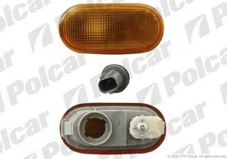 Купити 5217195E Polcar - Покажчик повороту боковий обидві боку жовтий ECE MITSUBISHI COLT (CAO)  04.92-04.96 (PJ)