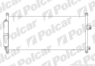 Купити 2758K8C1 Polcar - Конденсатор Nissan Tiida