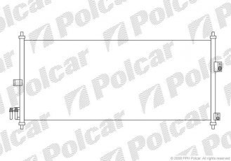 Купить 2733K8C1S Polcar - Радиатор кондиционера