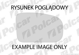 Купить 250455E Polcar - Стекло зеркала внешнего 250455-E