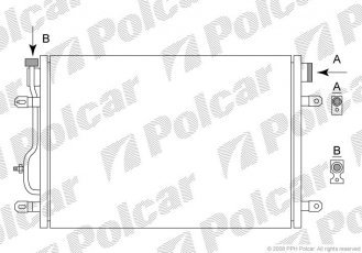 Купить 1334K8C2S Polcar - Радиатор кондиционера