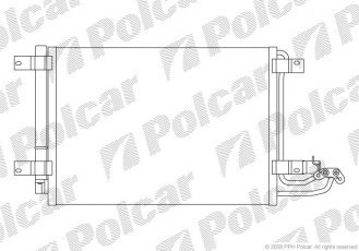 Купить 1331K8C1S Polcar - Радиаторы кондиционера