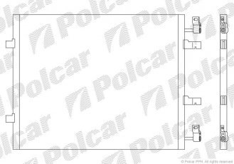 Радіатор кондиціонера 6027K8C1S Polcar фото 1
