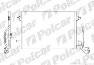 Купить 9549K8C1S Polcar - Радиатор кондиционера