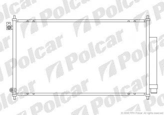 Купити 3833K8C1S Polcar - Радіатори кондиціонера 690 (650)  x380 (360)  x16 A/A пайка З КПП=M/A AC=  (+)  HONDA ACCORD 02- 2354ccm K2