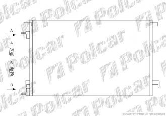 Купити 5518K8C2S Polcar - Радіатор кондиціонера