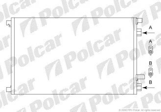 Купити 6012K8C1S Polcar - Радіатор кондиціонера