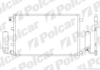 Купити 2759K8C4S Polcar - Радіатор кондиціонера