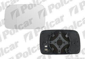 Купити 9524541M Polcar - Вклад дзеркала зовнішнього ліва сторона обігрівається скло асферичное скло хром VOLKSWAGEN POLO (6KV