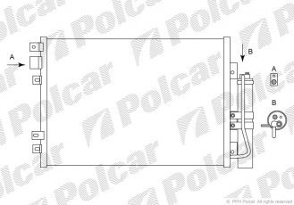 Купить 6061K8C1 Polcar - Радиаторы кондиционера