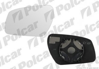 Купити 3202555M Polcar - Вклад дзеркала зовнішнього права сторона скло опукле скло хром FORD FOCUS II (DA)  11.04-01.08 (P