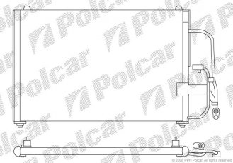 Купить 2912K8C1 Polcar - Радиаторы кондиционера