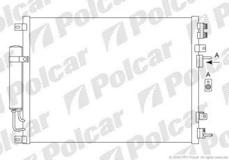 Радиаторы кондиционера 2431K8C1 Polcar фото 1