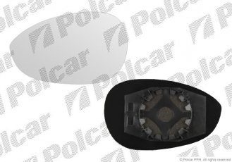 Купити 3024545M Polcar - Вклад дзеркала зовнішнього ліва сторона скло опукле скло хром FIAT PUNTO GRANDE (199)  09.05-  (PJ)