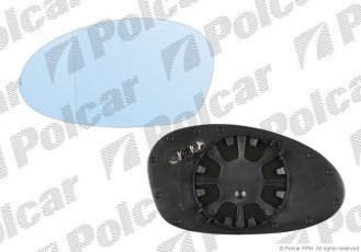 Купити 2040545M Polcar - Вклад дзеркала зовнішнього ліва сторона обігрівається скло асферичное синє скло BMW 3 (E90/E91)  SDN