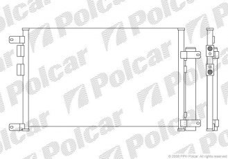 Купити 1408K8C2 Polcar - Радіатори кондиціонера