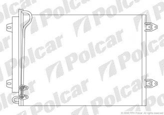 Радиаторы кондиционера 9555K8C1 Polcar фото 1
