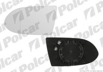 Купить 5560546M Polcar - Вклад зеркала внешнего левая сторона обогреваемый стекло асферичное стекло хром OPEL ZAFIRA 01.99-05