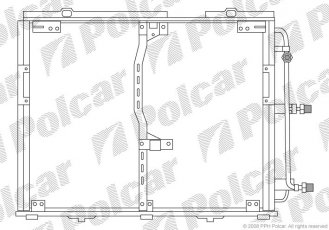 Купити 5024K8C2 Polcar - Радіатори кондиціонера 620x445x15 A/A пайка З КПП=M/A AC=  (+)  MERCEDES S-KLASSE (140)  91-/93-98 (PJ)
