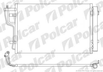 Купить 4114K8C1 Polcar - Радиаторы кондиционера