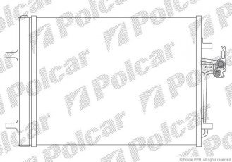 Купить 3219K82X Polcar - Радиаторы кондиционера 625 (585)  x463x16 A/A пайка C КПП=M/A AC=  (+)  FORD S-MAX 06-  (Q)
