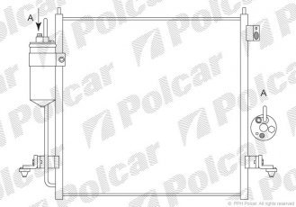 Купити 5279K81K Polcar - Радіатори кондиціонера 468x436x16 A/A пайка З AC=  (+)  MITSUBISHI L200 12.05- 2476ccm 4D56 (PJ)