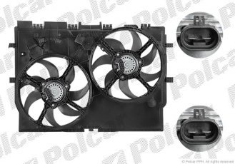 Купити 577023W1X Polcar - Вентилятори радіаторів 220 W+ 300 W 390 mm+ 390 mm (2+2)  болта 2x (W+S)  +T AC=  (-)  FIAT DUCATO 04.06-
