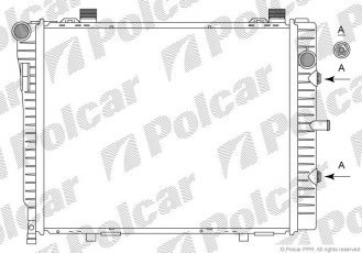 Радіатори охолодження 500208-6 Polcar фото 1