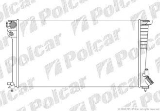 Купить 235008A8 Polcar - Радиаторы охлаждения 670x375x23 A/P мех. КПП=M AC=  (-)  CITROEN PEUGEOT (P)