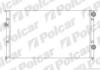 Купить 954608A7 Polcar - Радiатор охлаждение VW PASSAT 1.9D (B3)  91-93