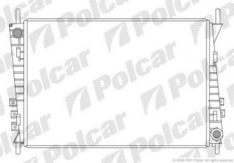 Радиаторы охлаждения 620x433x30 A/P пайка КПП=M/A AC= (+/-) JAGUAR X-TYPE 1998ccm 3710081X Polcar фото 1