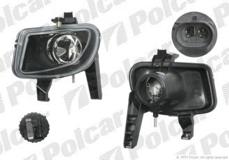 Купить 3024302E Polcar - Фара противотуманная передняя правая сторона TYC тип лампы=H1 черная рамка ECE FIAT PUNTO GRANDE (19