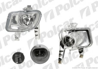 Купить 3024300E Polcar - Фара противотуманная передняя правая сторона TYC тип лампы=H1 серебряная рамка ECE FIAT PUNTO GRANDE