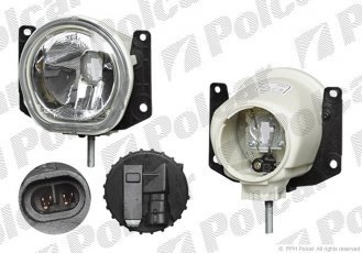 Купить 3085291E Polcar - Фара противотуманная передняя обе стороны TYC тип лампы=H1 с закрепляющей рамкой ECE PEUGEOT FIAT CI