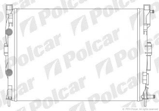 Купити 601208A2 Polcar - Радіатори охолодження 590x452x34 A/P мех. КПП=M AC=  (+)  RENAULT MEGANE II 02- 1998ccm F4R (ZJ)
