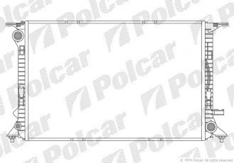 Купить 1337081X Polcar - Радиаторы охлаждения 721x474x36 A/P пайка КПП=A AC=  (+/-)  AUDI A7 10- 2773ccm CHVA (Q)