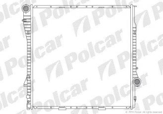 Купить 2050081 Polcar - Радиаторы охлаждения 590x595x25 A/P пайка КПП=M AC=  (+/-)  BMW X5 E53 00- 2979ccm M54B30 (P)  205008-1