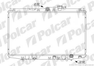 Купить 3818085 Polcar - Радиаторы охлаждения 677x376x16 A/P пайка КПП=M AC=  (+/-)  HONDA ACCORD 98- 1997ccm F20B6 (PJ)