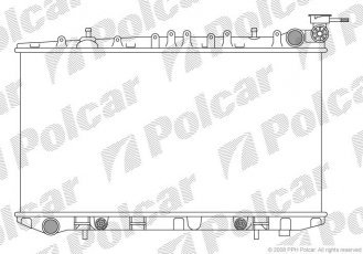Купити 2728080 Polcar - Радіатори охолодження 648x340x25 A/P пайка КПП=A AC=  (+/-)  NISSAN PRIMERA 91- 1998ccm SR20DE (PJ)