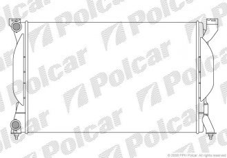 Радиаторы охлаждения 630x410x26 A/P пайка КПП=M AC= (+/-) AUDI SEAT (PJ) 133408-3 1334083 Polcar фото 1