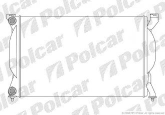 Купити 1334081 Polcar - Радіатори охолодження 632x415x23 A/P пайка КПП=M AC=  (+/-)  AUDI A4 00-04 1781ccm BEX (PJ)