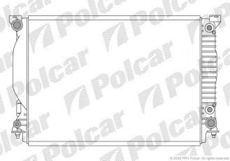 Радиаторы охлаждения 632x450x30 A/P пайка КПП=A AC= (+/-) AUDI A6 01-04 2976ccm 1334084 Polcar фото 1