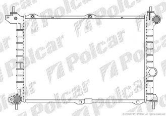 Купити 5507088 Polcar - Радіатори охолодження 500x346x42 A/P пайка КПП=M OPEL ASTRA F 91- 1700ccm X17DTL (P)  550708-8